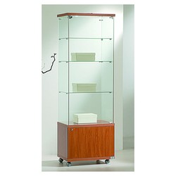Casa Padrino Luxus Ladenvitrine 60 x 40 cm H. 181 cm mit 2 LED-Spots - Ladeneinrichtung - Boutique Möbel - Made in Italy