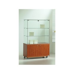 Casa Padrino Vetrina da negozio di Lusso 80 x 40 cm H. 130 cm con top in vetro - Arredamento per Negozi - Mobili per Boutique - Made in Italy
