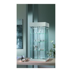 Casa Padrino Banco da negozio di Lusso 31 x 31 cm H. 74 cm con ripiani girevoli - Arredamento per Negozi - Mobili per Boutique - Made in Italy