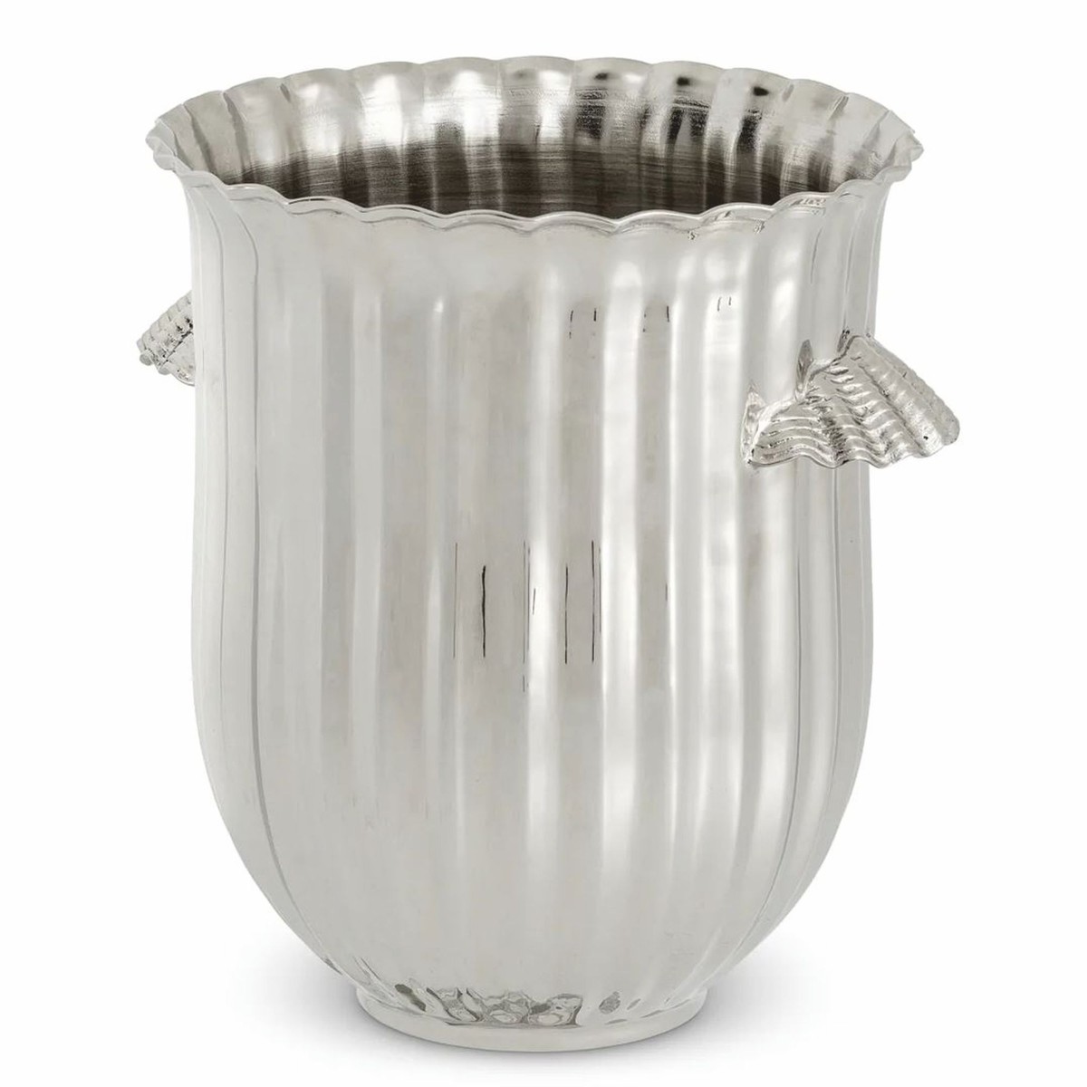 Casa Padrino Luxus Weinkühler Silber H. 23,5 cm - Champagnerkühler - Sektkühler - Hotel & Restaurant Accessoires
