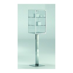 Casa Padrino Vitrine de présentation de Luxe 43 x 43 cm H. 194 cm - Équipement de Magasin - Mobilier de Boutique - Made in Italy