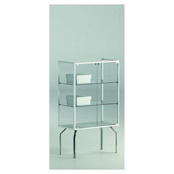 Casa Padrino Vitrine de magasin de Luxe 71 x 37 cm H. 120 cm - Équipement de Magasin - Mobilier de Boutique - Made in Italy Casa Padrino Vitrine de magasin de Luxe 71 x 37 cm H. 120 cm - Équipement de Magasin - Mobilier de Boutique - Made in Italy