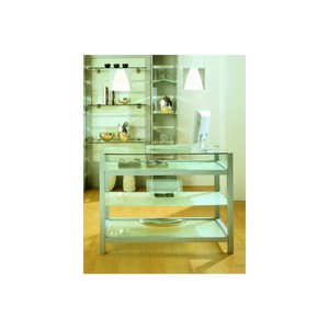 Casa Padrino Luxus Schaukasten 40 x 40 cm H. 97 cm - Ladeneinrichtung - Boutique Möbel - Made in Italy