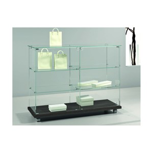 Casa Padrino Luxus Theken-Vitrine 117 x 40 cm H. 90 cm - Ladeneinrichtung - Boutique Möbel - Made in Italy