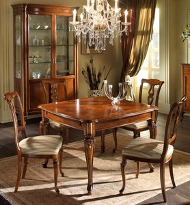 Casa Padrino Silla de Comedor de Lujo Marrón 48 x 57 x H. 98 cm - Silla de Madera Maciza Hecha a Mano con Tapizado de Alta Calidad - Calidad de Lujo Casa Padrino Silla de Comedor de Lujo Marrón 48 x 57 x H. 98 cm - Silla de Madera Maciza Hecha a Mano con Tapizado de Alta Calidad - Calidad de Lujo