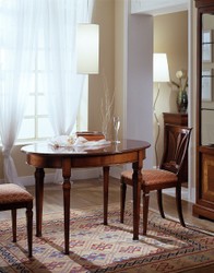 Casa Padrino Luxus Tavolo da Pranzo Marrone 110 x 80 x H. 79 cm - Mobile in Legno Massello Fatto a Mano con Raffinato Intarsio e Funzione Allungabile - Qualità di Lusso Casa Padrino Luxus Tavolo da Pranzo Marrone 110 x 80 x H. 79 cm - Mobile in Legno Massello Fatto a Mano con Raffinato Intarsio e Funzione Allungabile - Qualità di Lusso