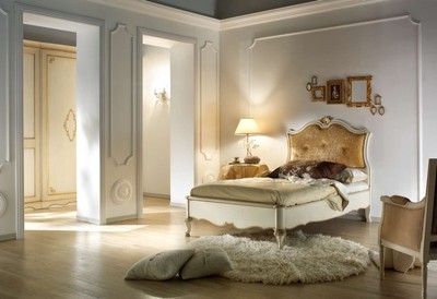 Casa Padrino Luxus Bett Braun 130 x 212 x H. 138 cm - Handgefertigtes Massivholz Möbel - Luxus Qualität