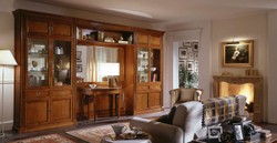 Casa Padrino Luxus Composition Murale Marron 442 x 38 x H. 250 cm - Meuble en Bois Massif Fait Main - Qualité de Luxe Casa Padrino Luxus Composition Murale Marron 442 x 38 x H. 250 cm - Meuble en Bois Massif Fait Main - Qualité de Luxe