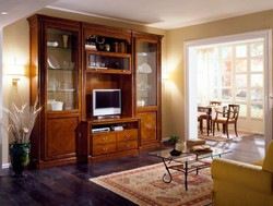 Casa Padrino Luxus Composition Murale Marron 294 x 60 x H. 250 cm - Meuble en Bois Massif Fait Main - Qualité de Luxe Casa Padrino Luxus Composition Murale Marron 294 x 60 x H. 250 cm - Meuble en Bois Massif Fait Main - Qualité de Luxe