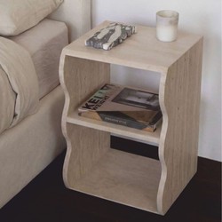 Luxus Travertin Nachttisch Hellbeige