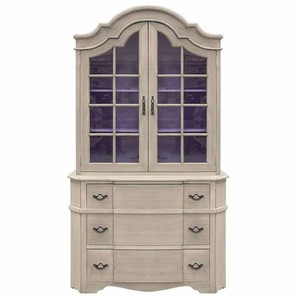 Luxus Landhausstil Massivholz Schrank Grau Lila