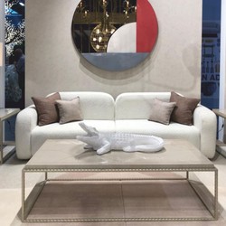 Casa Padrino divano da soggiorno e hotel di lusso bianco 270 cm - Mobili da soggiorno e hotel di lusso