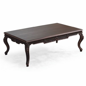 Casa Padrino tavolo da salotto barocco di lusso marrone 123 cm - Mobili per soggiorno barocco