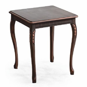 Luxus Barock Massivholz Beistelltisch Braun