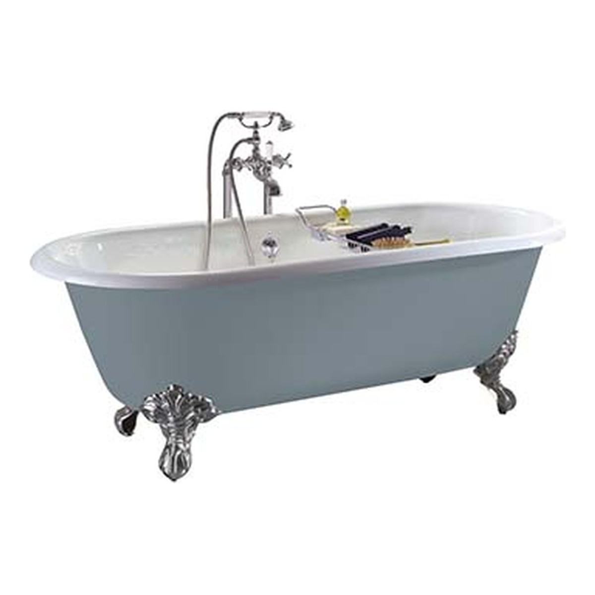 Casa Padrino Vasca da Bagno di Lusso in Ghisa Bianco 154 cm - Vasca Freestanding Doppia con Piedini ad Artiglio - Mobili da Bagno di Lusso Casa Padrino Vasca da Bagno di Lusso in Ghisa Bianco 154 cm - Vasca Freestanding Doppia con Piedini ad Artiglio - Mobili da Bagno di Lusso