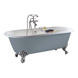 Casa Padrino Luxus Gusseisen Badewanne Weiß 154 cm