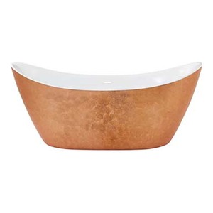 Casa Padrino Luxus Badewanne Kupfer / Weiß 173,5 cm