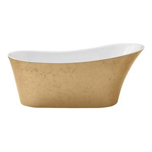 Casa Padrino Luxus Slipper Badewanne Gold / Weiß 170,5 cm