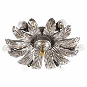 Luxus Barock Deckenleuchte Antik Silber