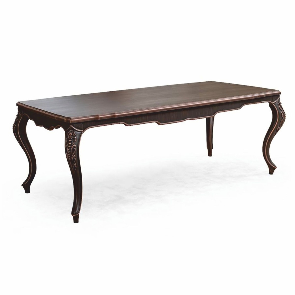 Casa Padrino conjunto de comedor barroco de lujo beige / marrón - 1 Mesa barroco y 6 Sillas barrocos Casa Padrino conjunto de comedor barroco de lujo beige / marrón - 1 Mesa barroco y 6 Sillas barrocos