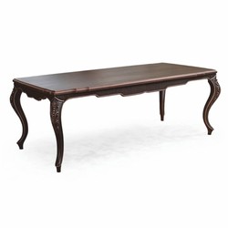 Casa Padrino conjunto de comedor barroco de lujo beige / marrón - 1 Mesa barroco y 6 Sillas barrocos Casa Padrino conjunto de comedor barroco de lujo beige / marrón - 1 Mesa barroco y 6 Sillas barrocos