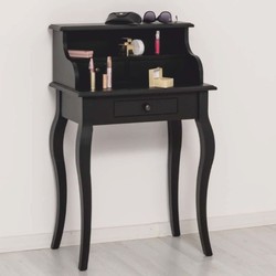 Casa Padrino Country Style Secretary Black H. 103 cm - Solid Wood Desk - Country Style Furniture