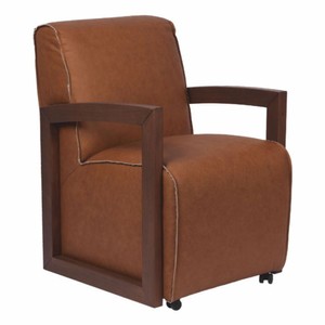 Luxus Leder Echtleder Sessel Braun Dunkelbraun