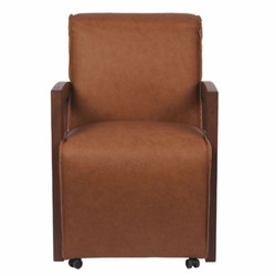 Luxus Leder Echtleder Sessel Braun Dunkelbraun