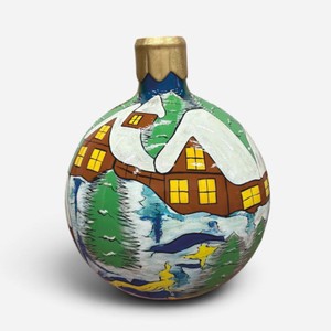 Casa Padrino Boule de Noël Décorative XXL Multicolore / Or Ø 60 cm - Décoration de Noël