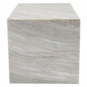 Casa Padrino scatola portaoggetti di lusso in marmo grigio 25,5 cm - Accessori decorativo
