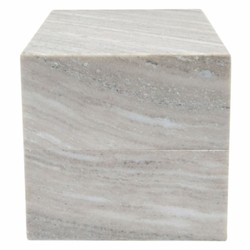 Casa Padrino boîte de rangement de luxe en marbre gris 25,5 cm - Accessoires de décoration