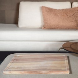 Casa Padrino plateau de service de luxe rose / naturel 55 cm - Accessoires traiteur
