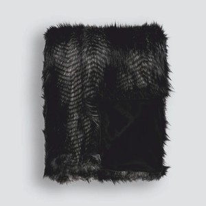 Casa Padrino copriletto di lusso nero 150 x 240 cm - Plaid per la casa di lusso