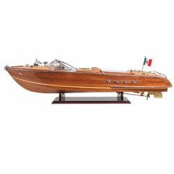 Luxus Deko Boot Speedboot Modellboot Rennboot Holzboot