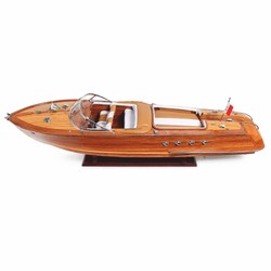 Luxus Deko Boot Speedboot Modellboot Rennboot Holzboot