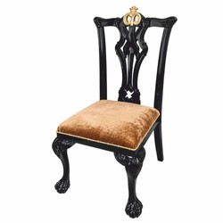 Casa Padrino set di 6 sedie da pranzo in stile barocco di lusso oro / nero - Casa Padrino mobili per sala da pranzo