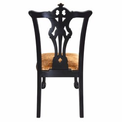 Casa Padrino set di 6 sedie da pranzo in stile barocco di lusso oro / nero - Casa Padrino mobili per sala da pranzo