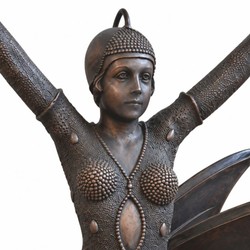 Casa Padrino Decorative Bronze Sculpture Dancer H. 137 cm - Large Bronze Figure Casa Padrino Decorative Bronze Sculpture Dancer H. 137 cm - Large Bronze Figure