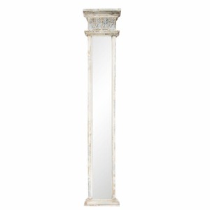 Casa Padrino espejo barroco blanco antiguo Al. 145 cm - Espejo de pared - Espejo de cuerpo entero - Muebles barrocos