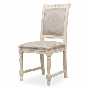 Casa Padrino Luxus Barock Esszimmer Stuhl Silber / Rosa / Creme H. 101,5 cm - Barock Esszimmer Möbel