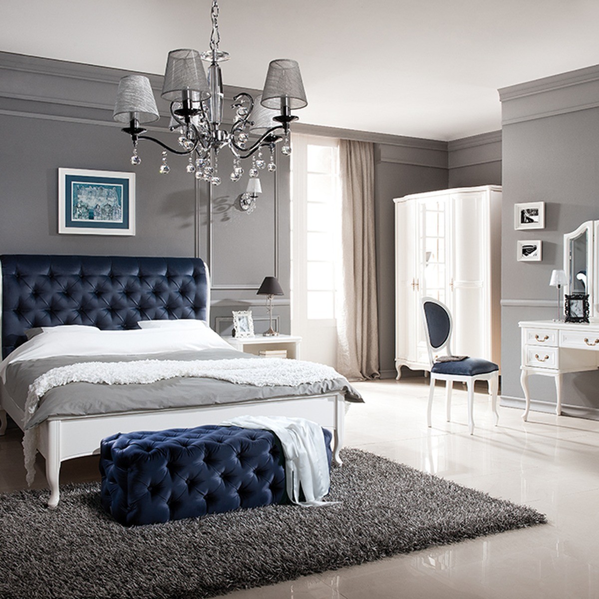 Casa Padrino luxury Art Nouveau double bed dark brown / cream 160 x 200 cm with Chesterfield headboard - Elegant solid wood bed - Art Nouveau bedroom furniture Casa Padrino luxury Art Nouveau double bed dark brown / cream 160 x 200 cm with Chesterfield headboard - Elegant solid wood bed - Art Nouveau bedroom furniture