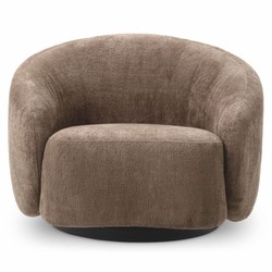 Luxus Sessel Drehsessel Braun Schwarz