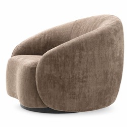 Luxus Sessel Drehsessel Braun Schwarz