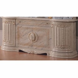 Casa Padrino Vitrine Baroque de Luxe Gris / Or 173 x 50 x H. 213 cm - Meubles Baroques - Fabriqué en Italie