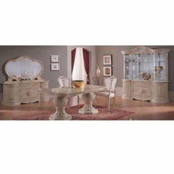Casa Padrino Vitrine Baroque de Luxe Gris / Or 173 x 50 x H. 213 cm - Meubles Baroques - Fabriqué en Italie