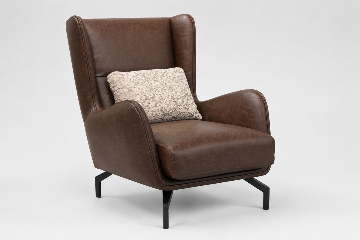 Casa Padrino Luxus Sessel Braun / Beige / Schwarz 80 x 85 x H. 92 cm Casa Padrino Luxus Sessel Braun / Beige / Schwarz 80 x 85 x H. 92 cm
