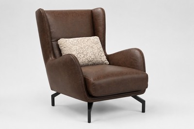 Casa Padrino Luxus Sessel Braun / Beige / Schwarz 80 x 85 x H. 92 cm