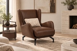 Casa Padrino Luxus Sessel Braun / Beige / Schwarz 80 x 85 x H. 92 cm Casa Padrino Luxus Sessel Braun / Beige / Schwarz 80 x 85 x H. 92 cm