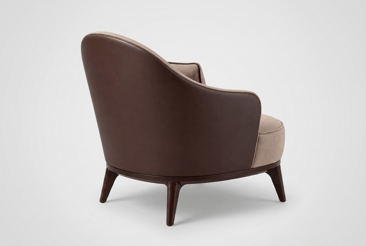Casa Padrino Fauteuil de Luxe Beige / Brun Foncé 73 x 83 x H. 76 cm - Fauteuil de Salon Moderne - Meubles d'Hôtel Casa Padrino Fauteuil de Luxe Beige / Brun Foncé 73 x 83 x H. 76 cm - Fauteuil de Salon Moderne - Meubles d'Hôtel
