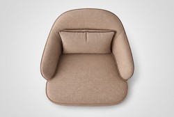 Casa Padrino Fauteuil de Luxe Beige / Brun Foncé 73 x 83 x H. 76 cm - Fauteuil de Salon Moderne - Meubles d'Hôtel Casa Padrino Fauteuil de Luxe Beige / Brun Foncé 73 x 83 x H. 76 cm - Fauteuil de Salon Moderne - Meubles d'Hôtel